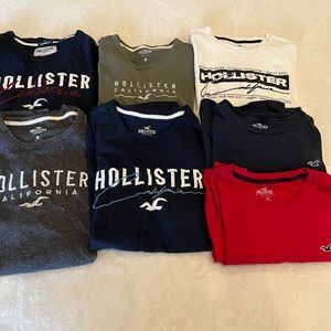 Hollister - 7 Men’s T-shirts - Short Sleeve - Size Medium